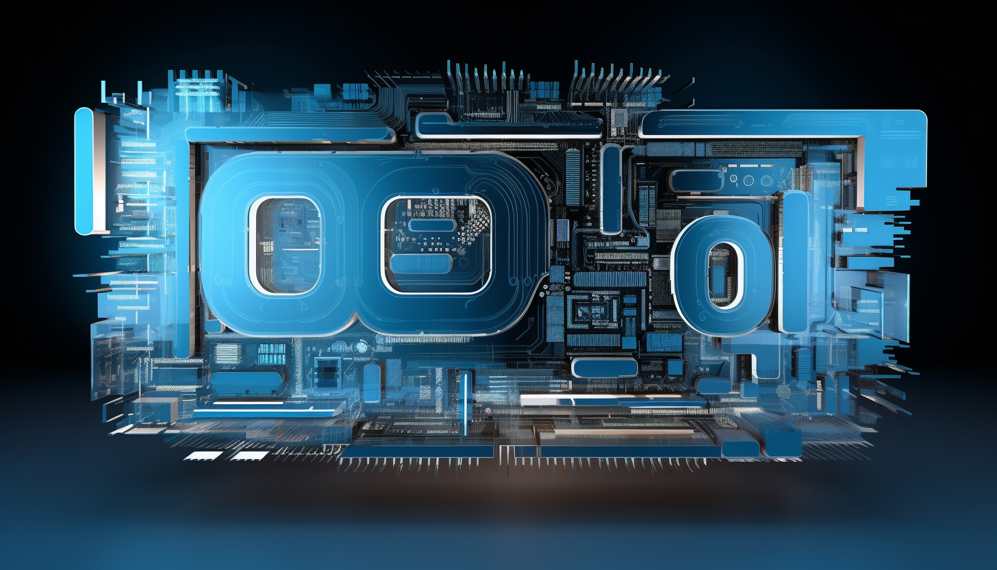 3D Go Graphic with Blue Elements