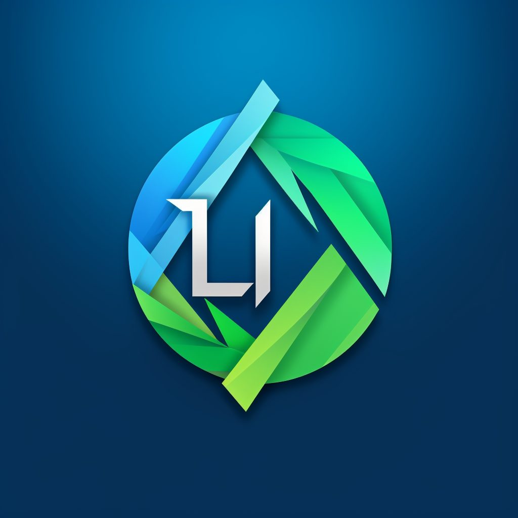 Blue and Green L&T fintech logo