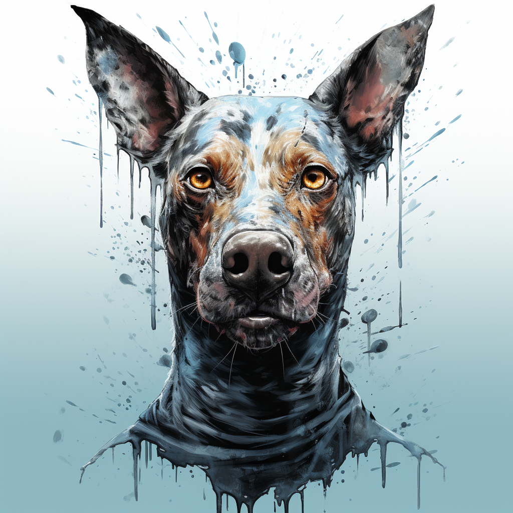 Blue Heeler Zombie Grim Photo