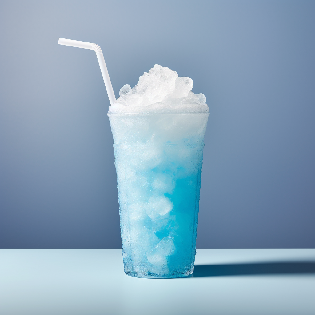 Cool and Frosty Blue Ice Slush