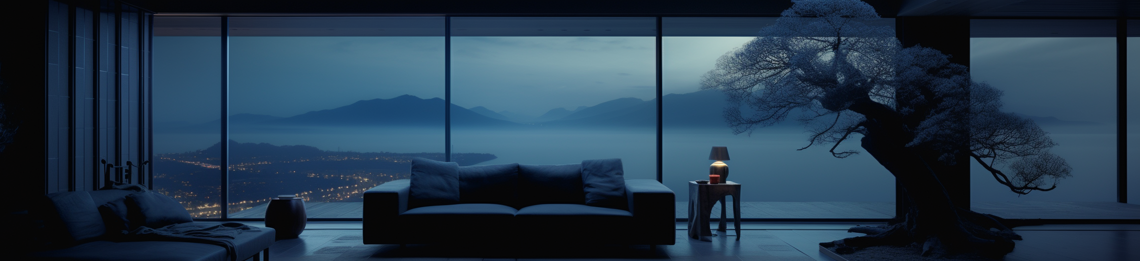 Minimalist Blue Living Room Decor