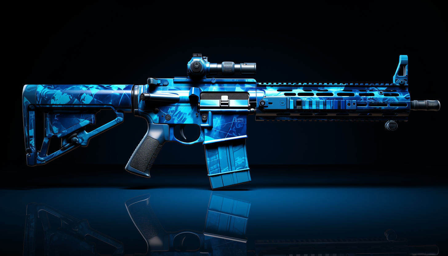 Stylish blue camo pattern design