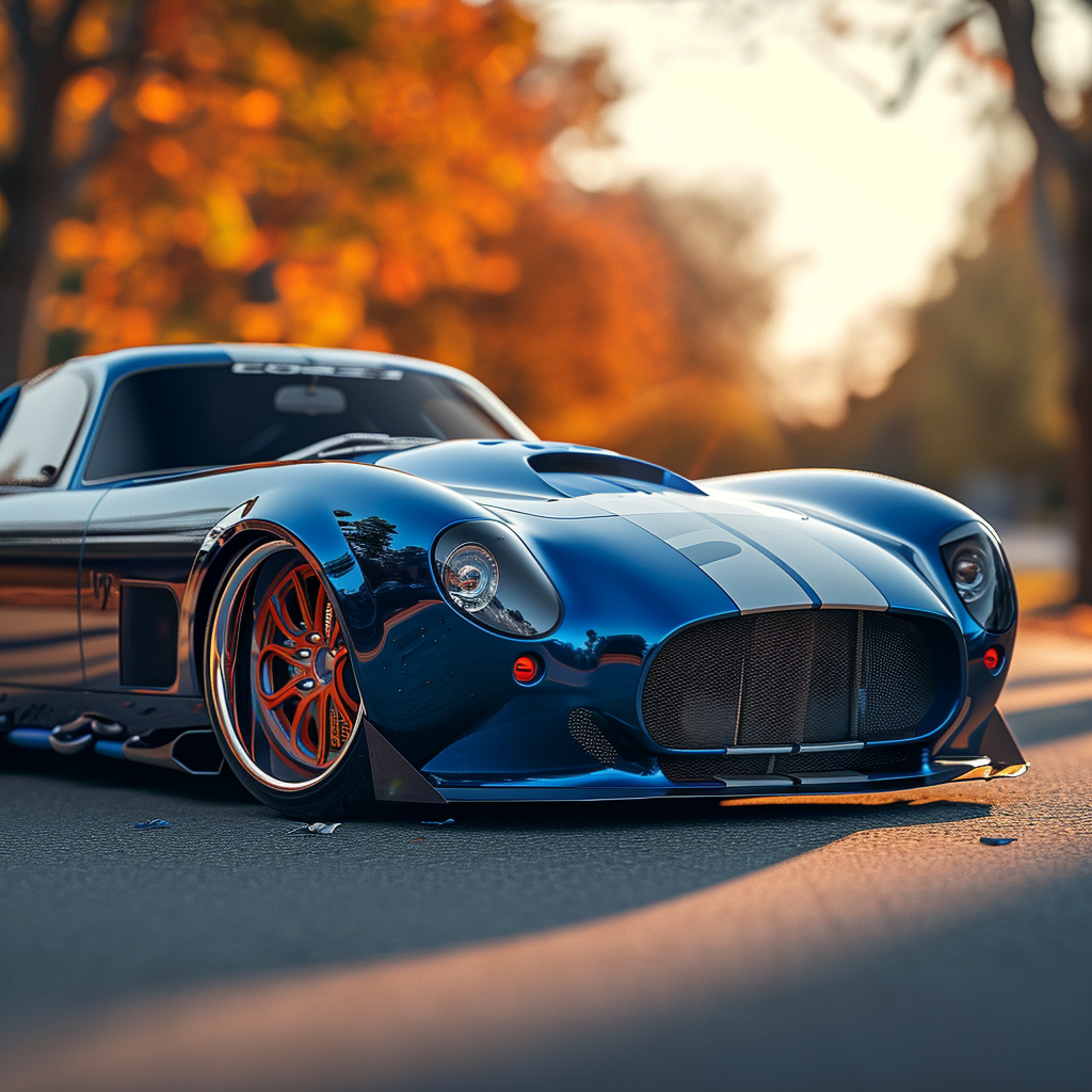 Blue Shelby Cobra Daytona Station Wagon Concept