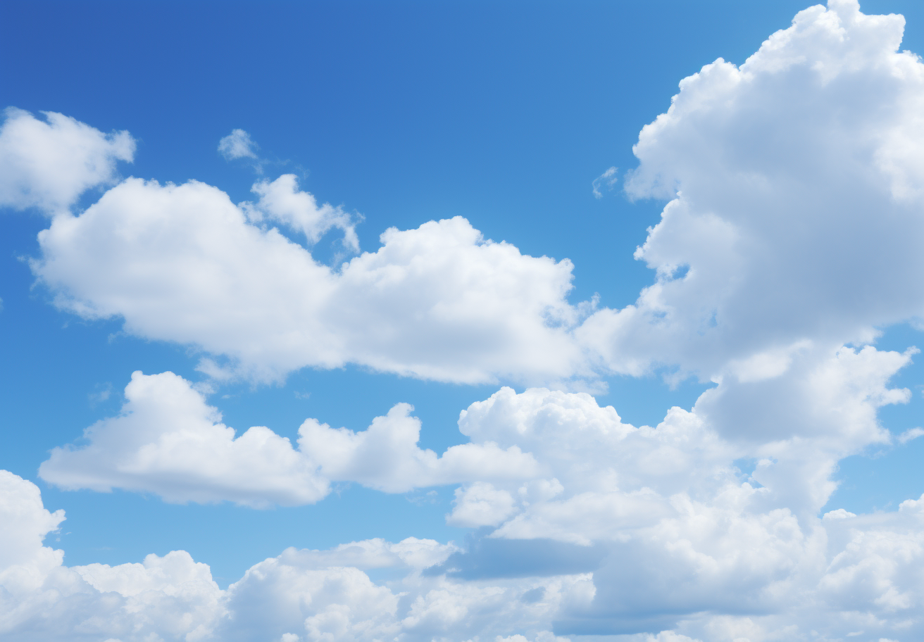 Idyllic blue sky with clouds