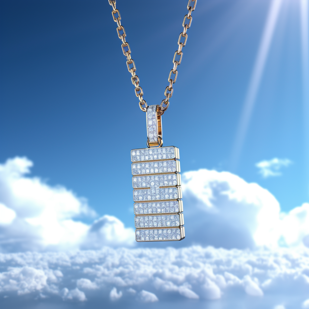 Shining 333 Diamond Pendant Necklace