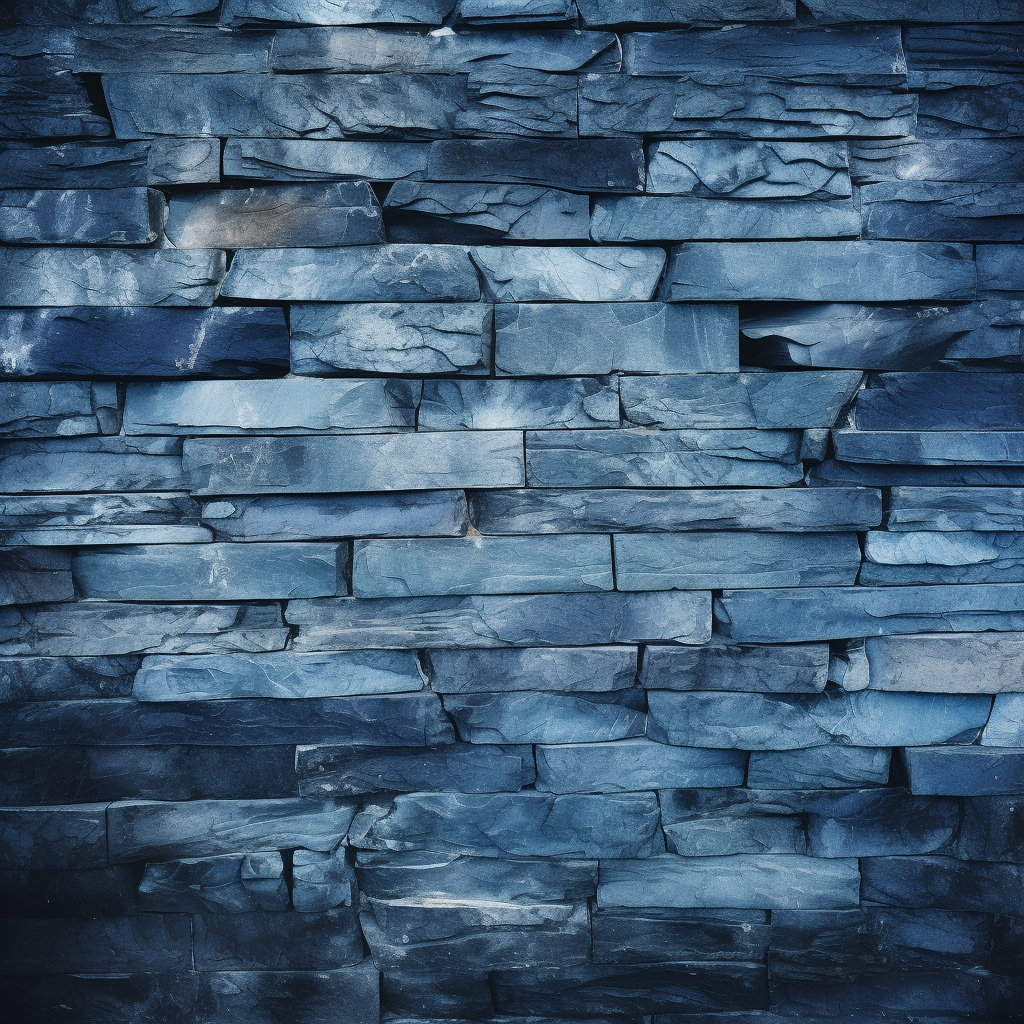 Beautiful blue slate wall background