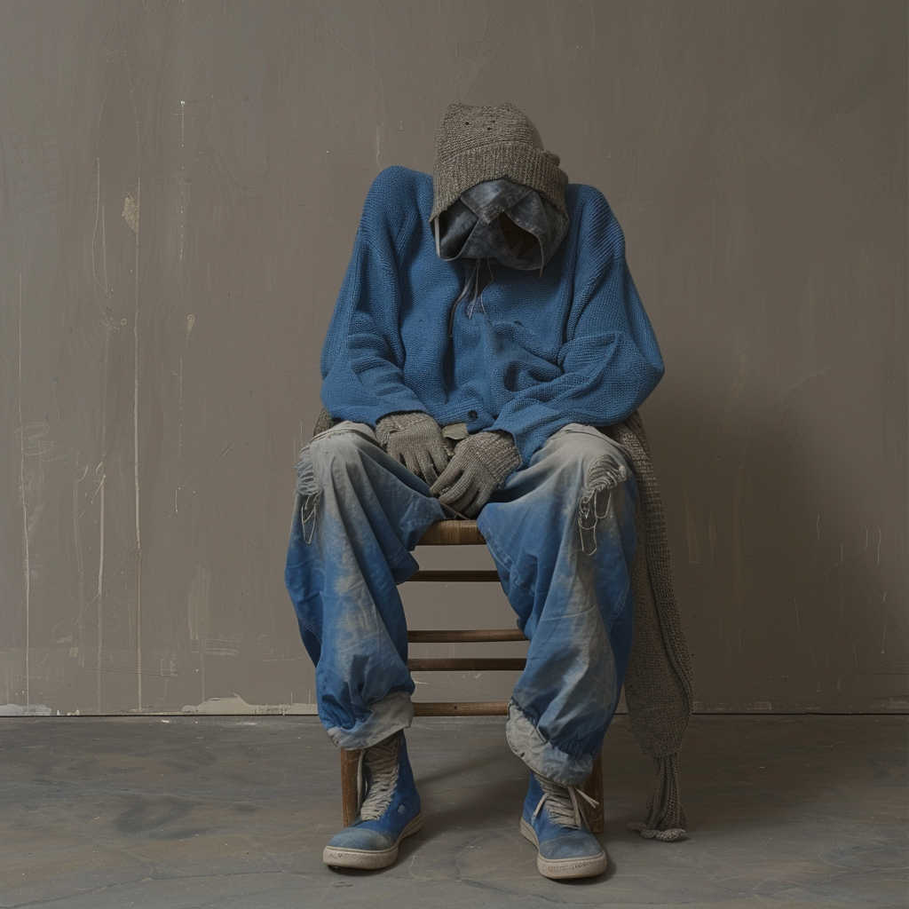 man sitting on chair