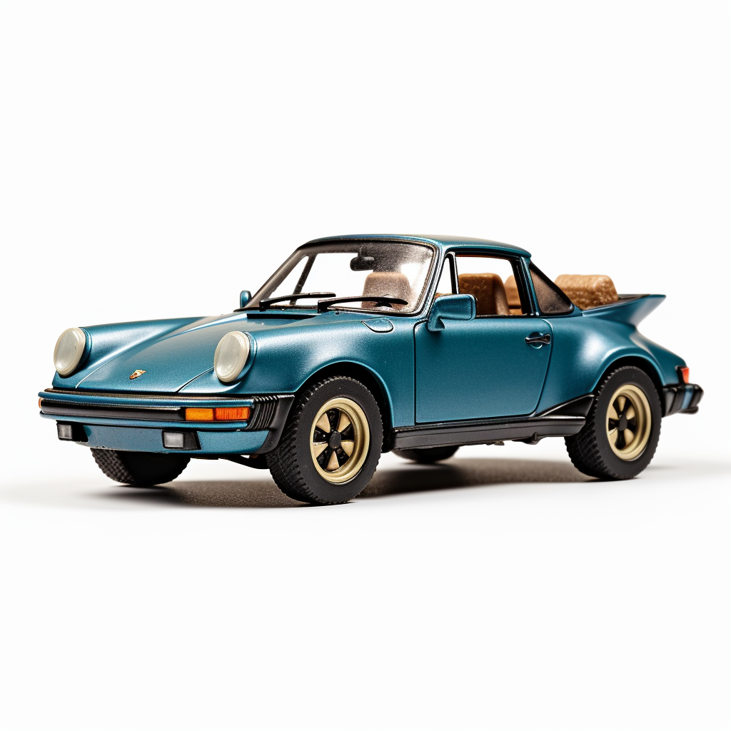 Metallic blue teal 1987 Porsche 911 truck