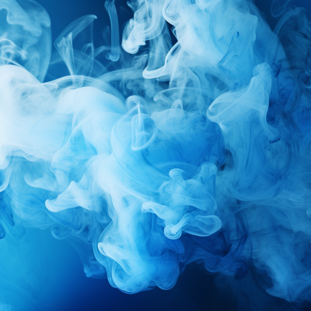 Blue and white smoke background