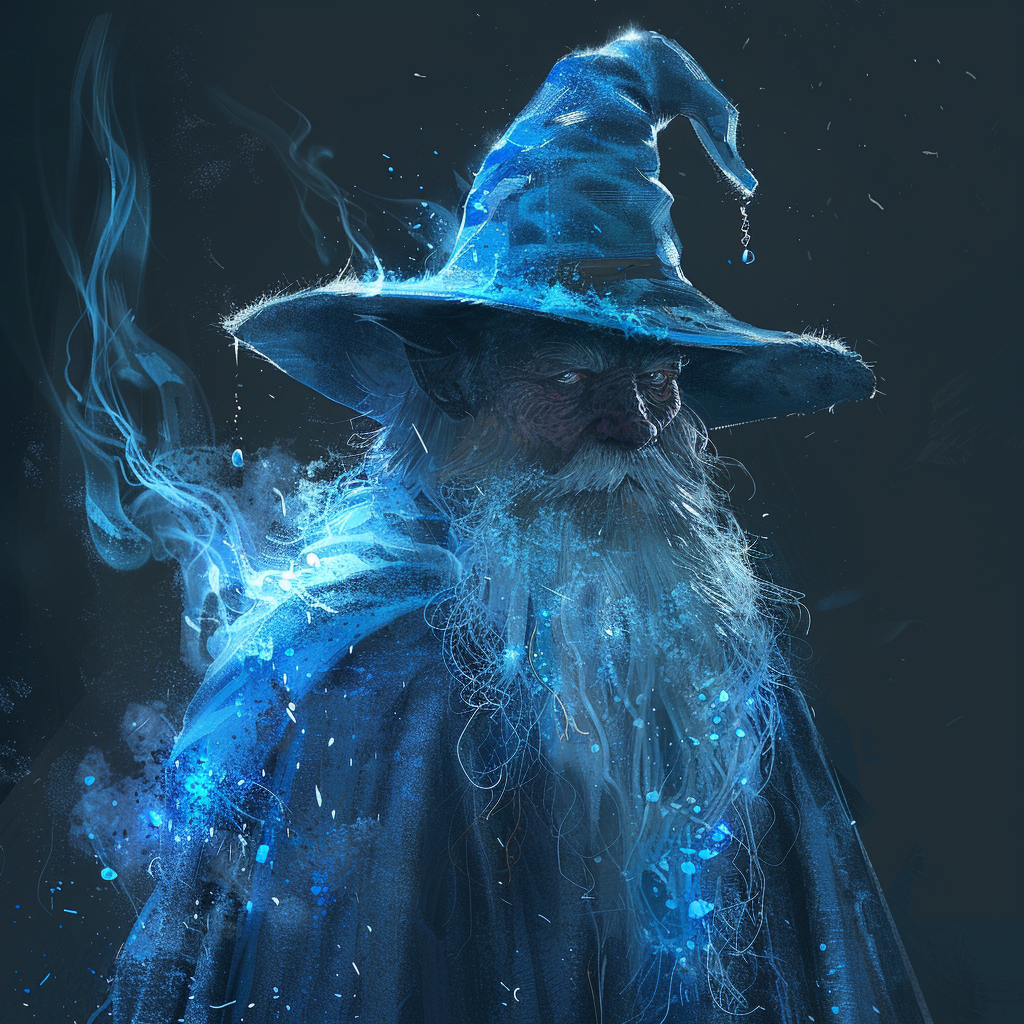 blue wizard character fantasy image