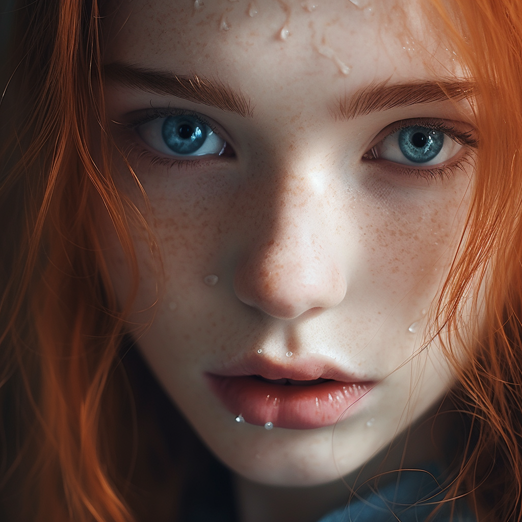 Image of a girl with blue eyes