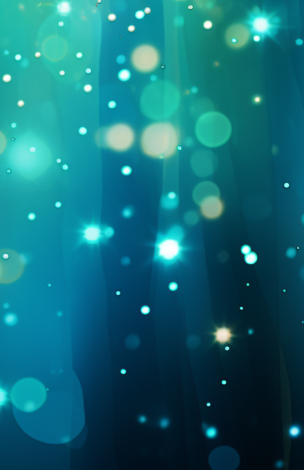 Blue light streaks on a sparkling background