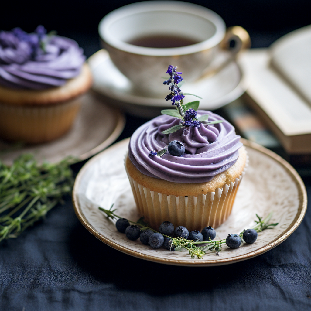 Blueberry Earl Grey Cupcakes Recipe