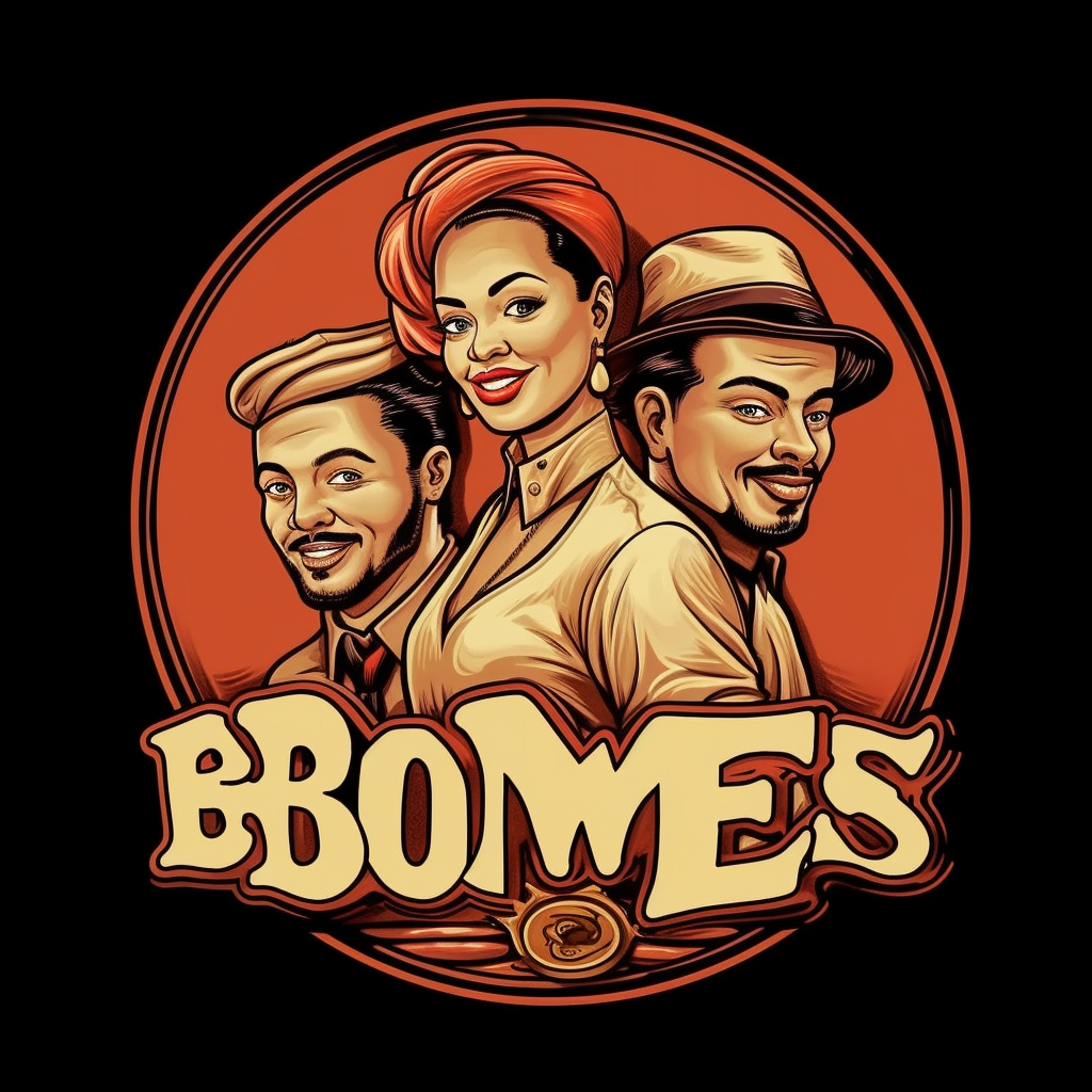 Cartoon logo for BMORE BE BU$$IN restaurant