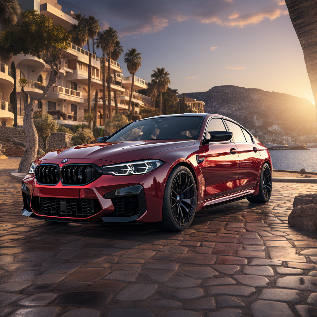 Hyperrealistic BMW M5 Car Image