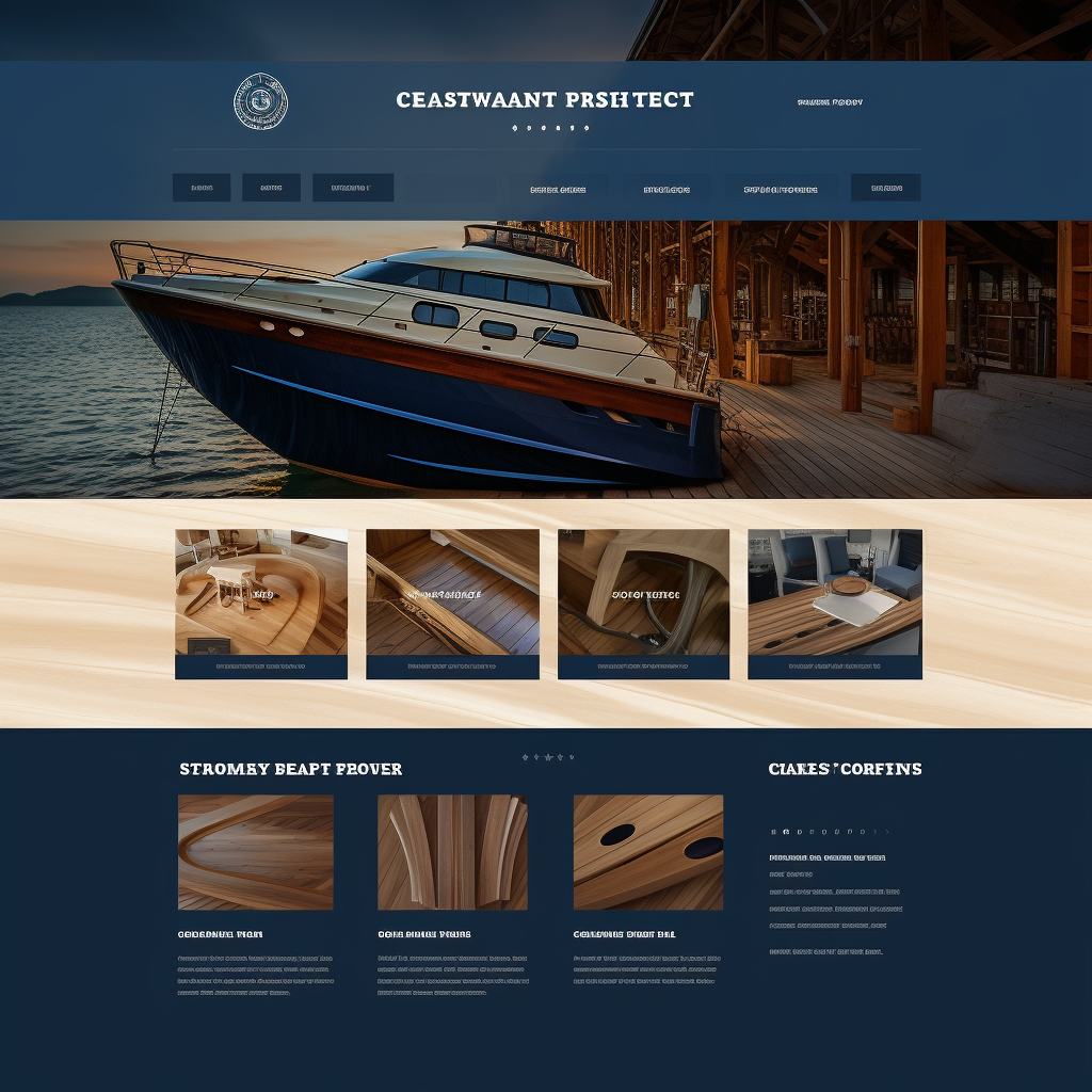 Boat repair company website design