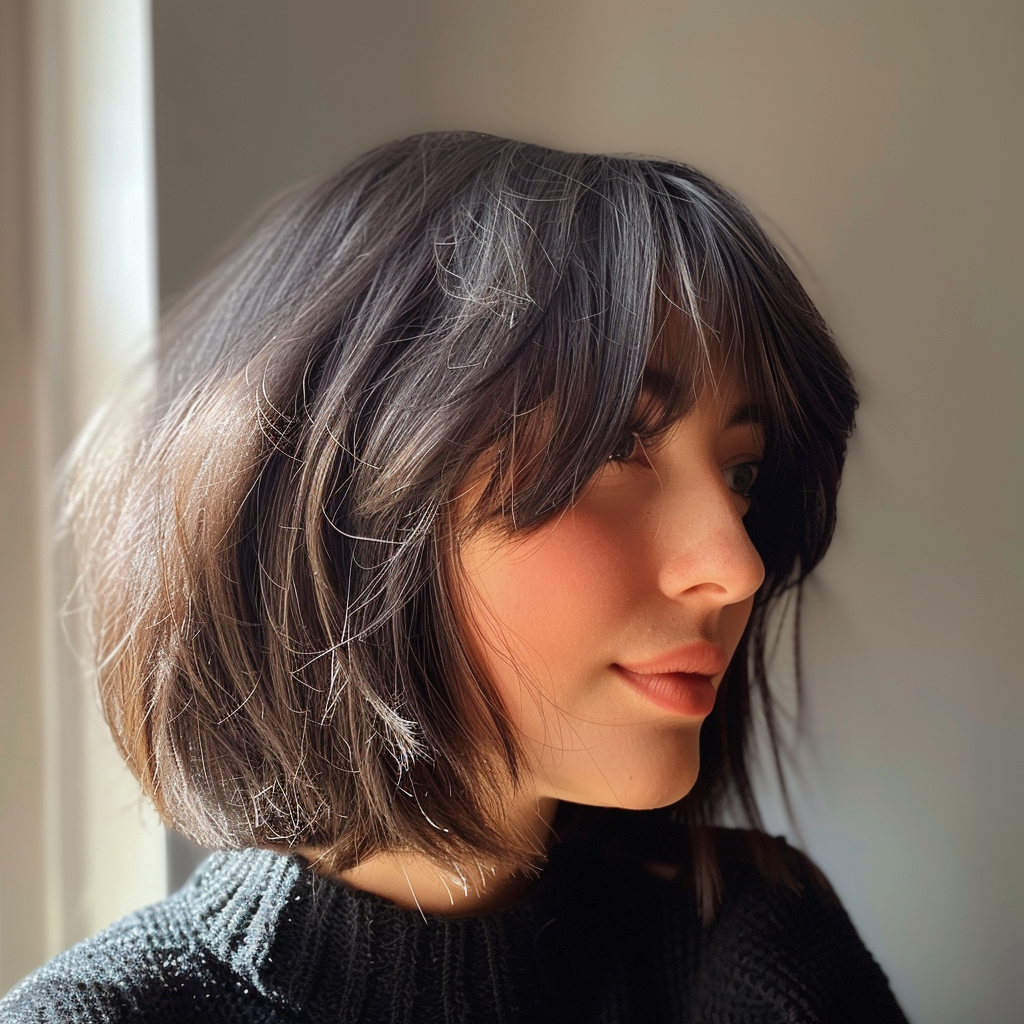 Female Bob Bangs Hairstyle Image