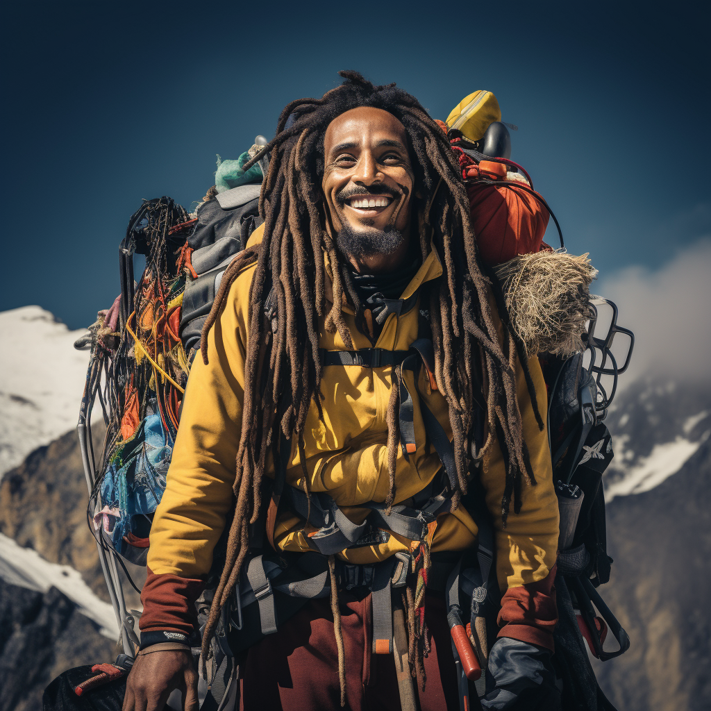 Bob Marley Climbing Mount Everest