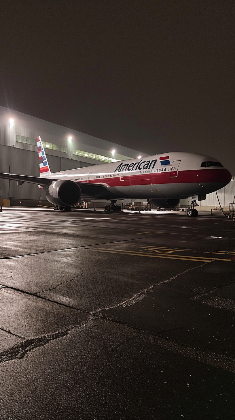 Boeing 777X with Americana Inspired Paint Job