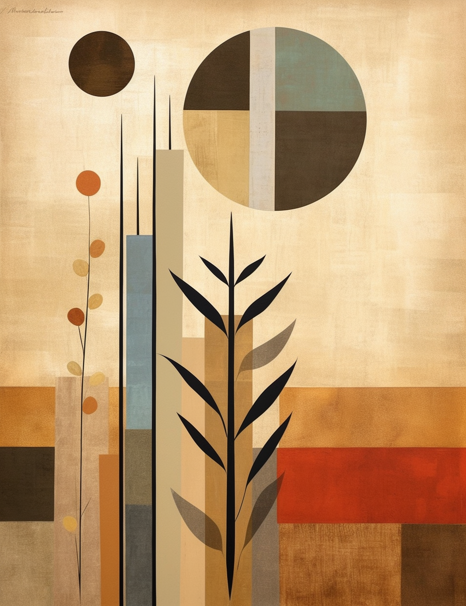Beautiful bohemian-inspired earthy minimalist image