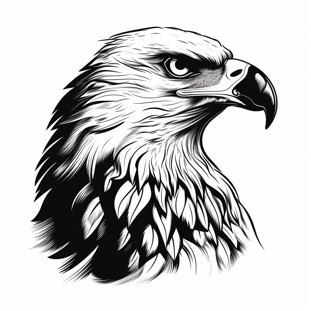 Bold eagle vector illustration