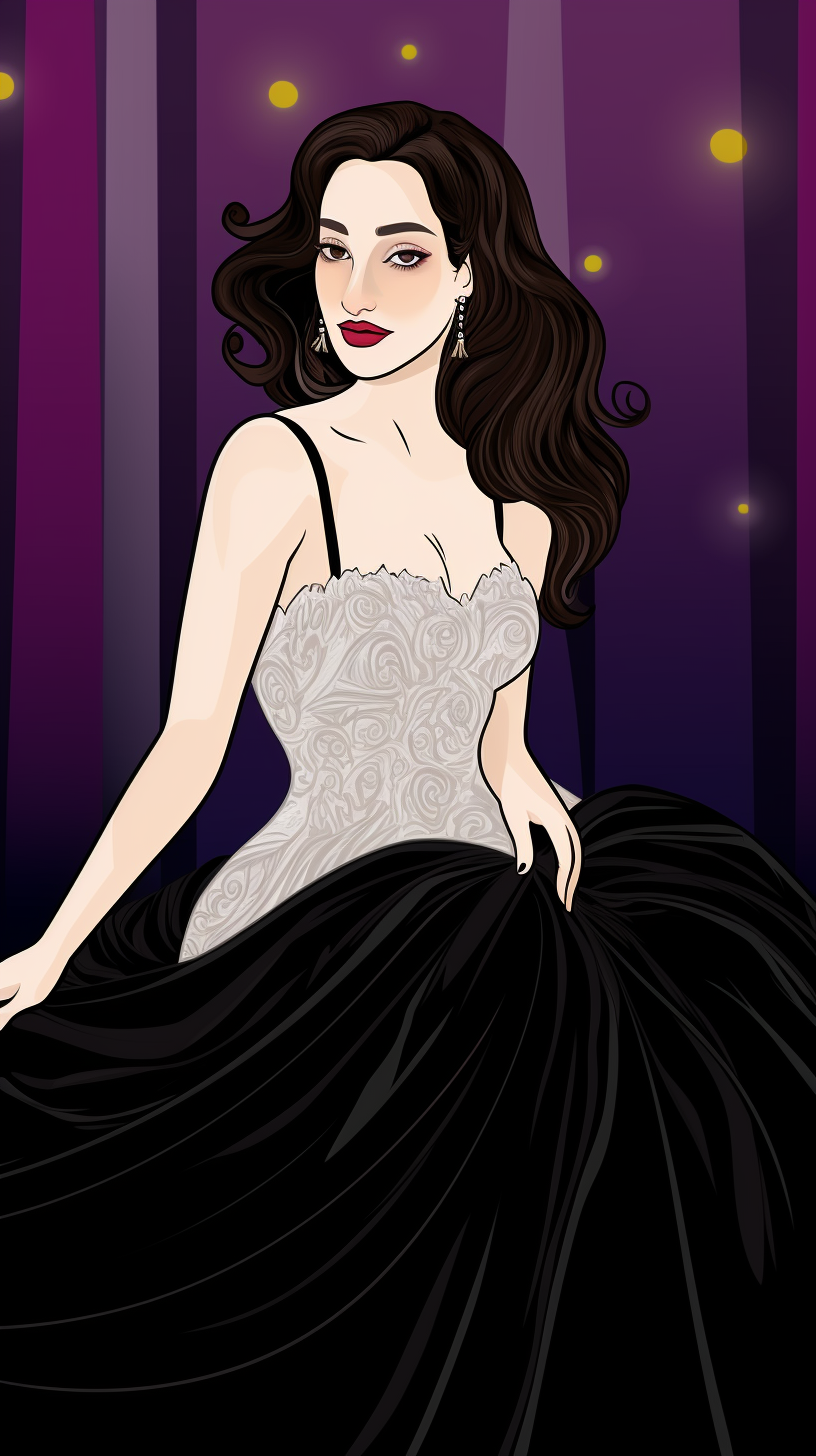 Kat Dennings in gorgeous Manhwa illustration