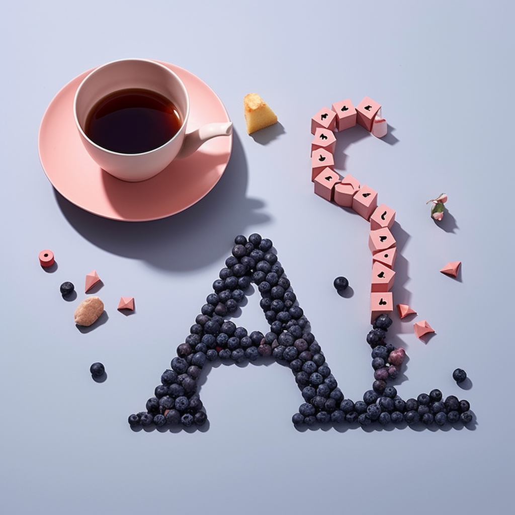 Terracotta-style Breakfast Letter  A