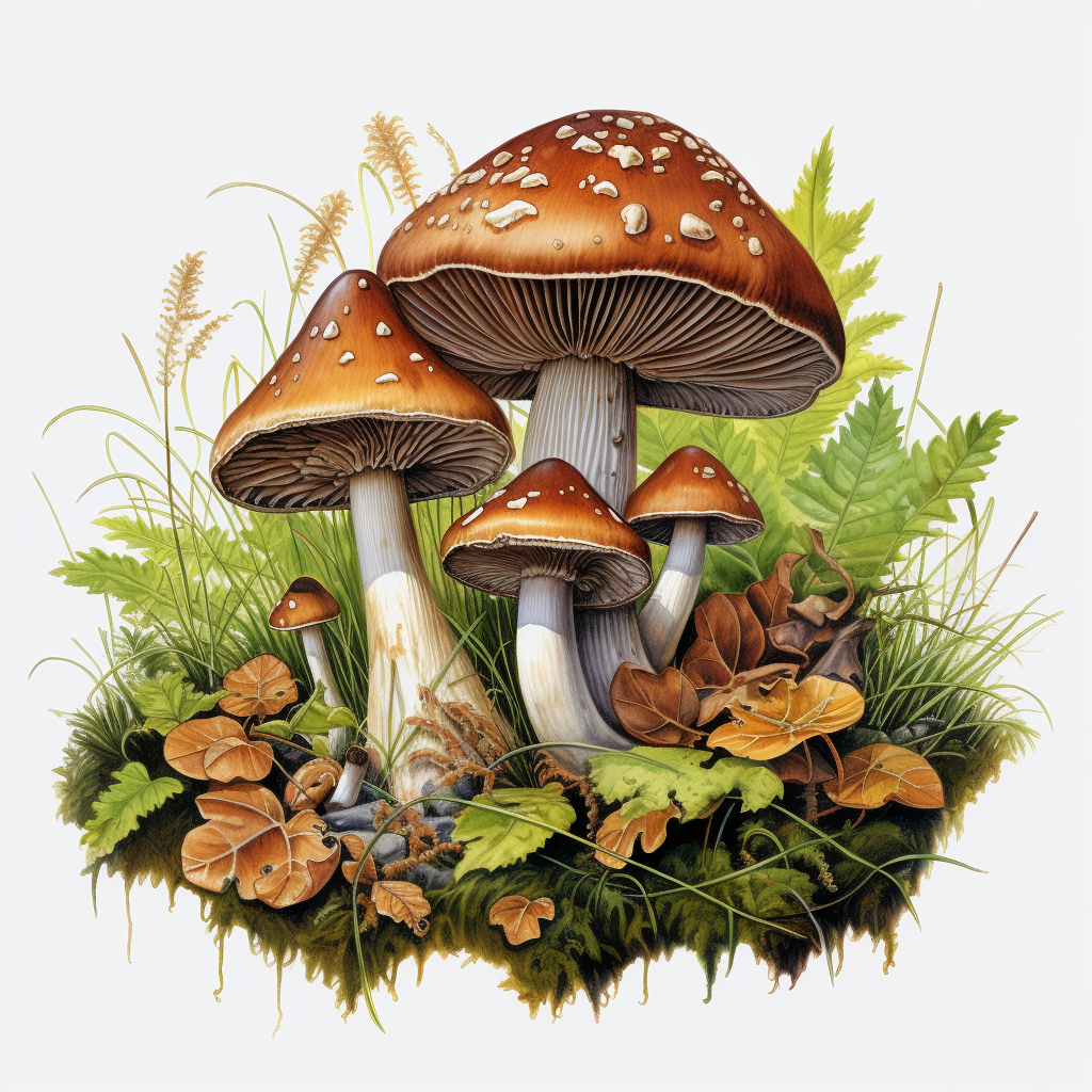 Realistic Boletus Edulis Mushroom Photo