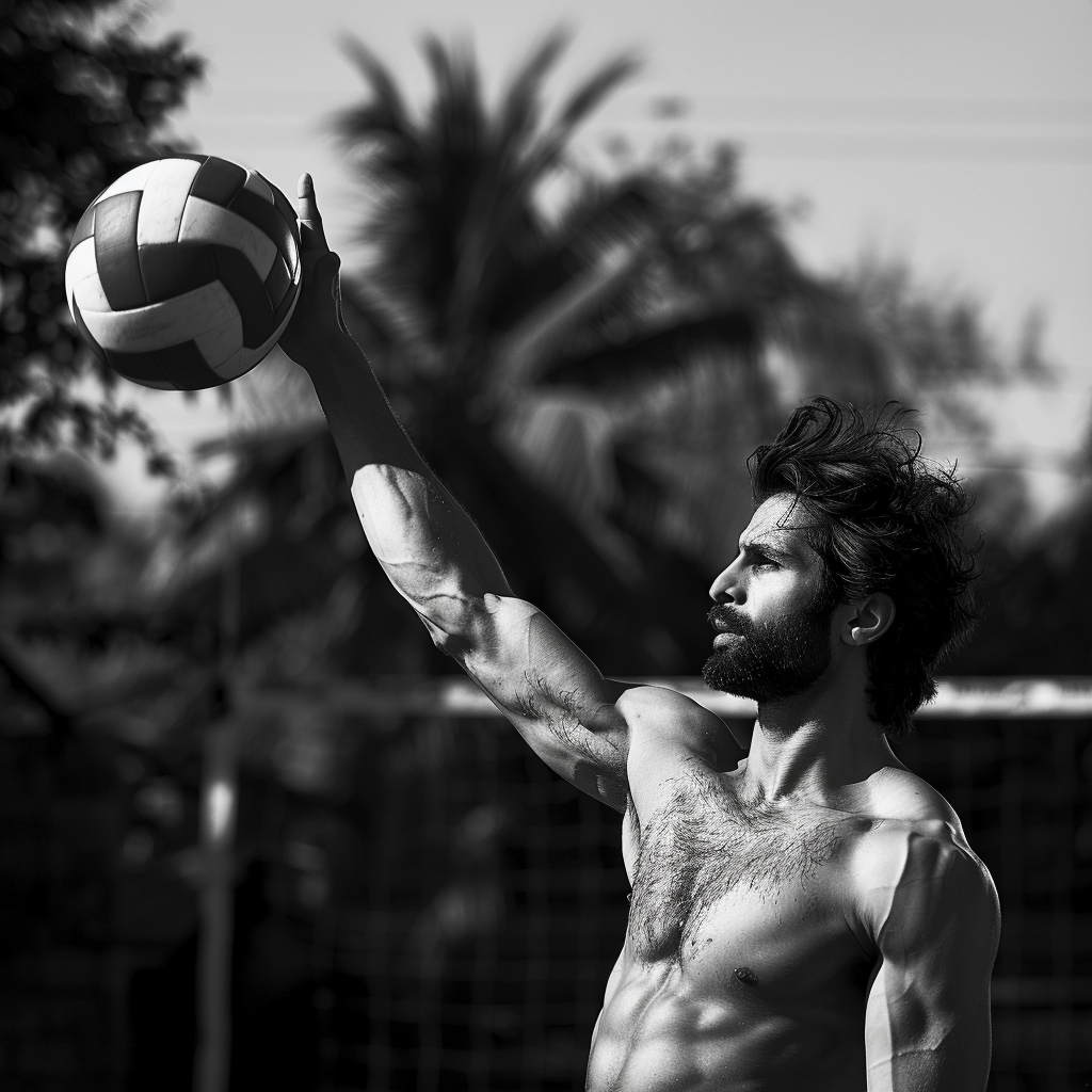 Shahid Kapoor playing volleyball