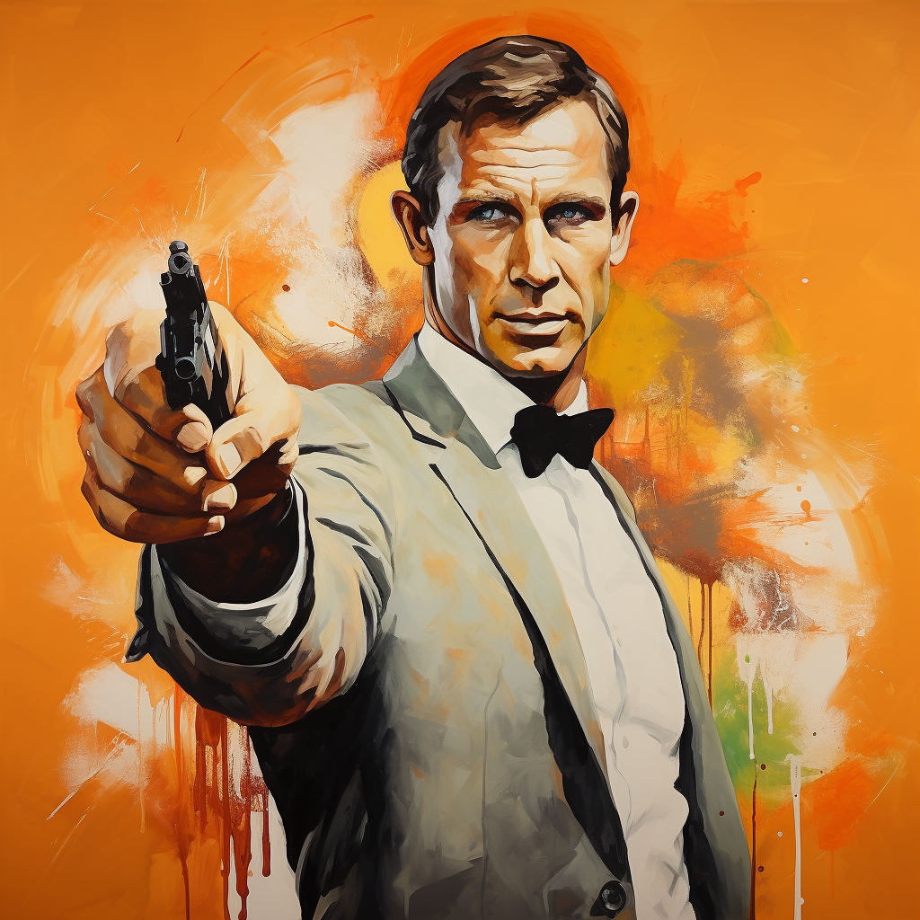 Bond 007 Hero with empty hands