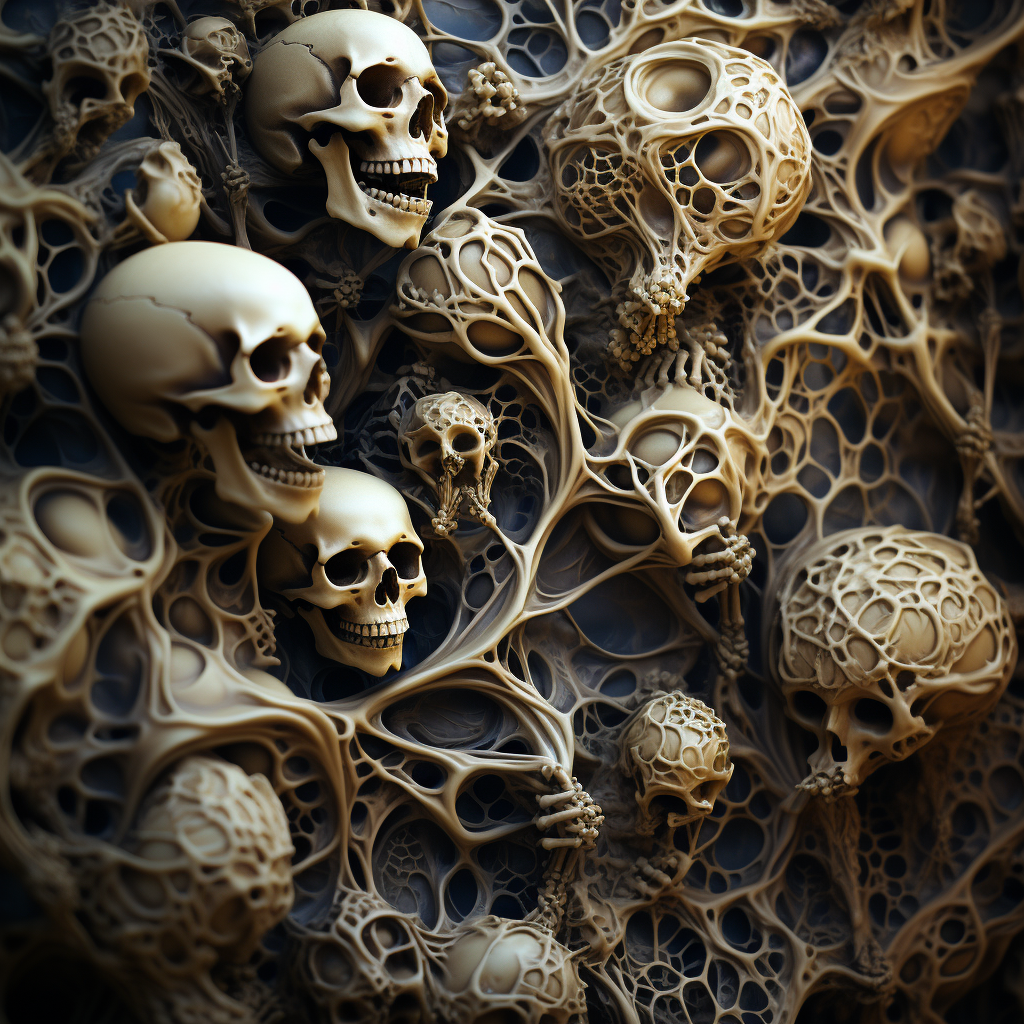 Detailed Bone and Skin Texture