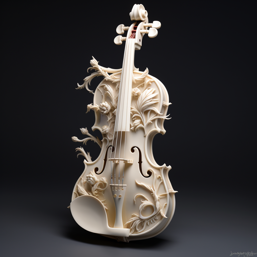 Unique bone violin creation