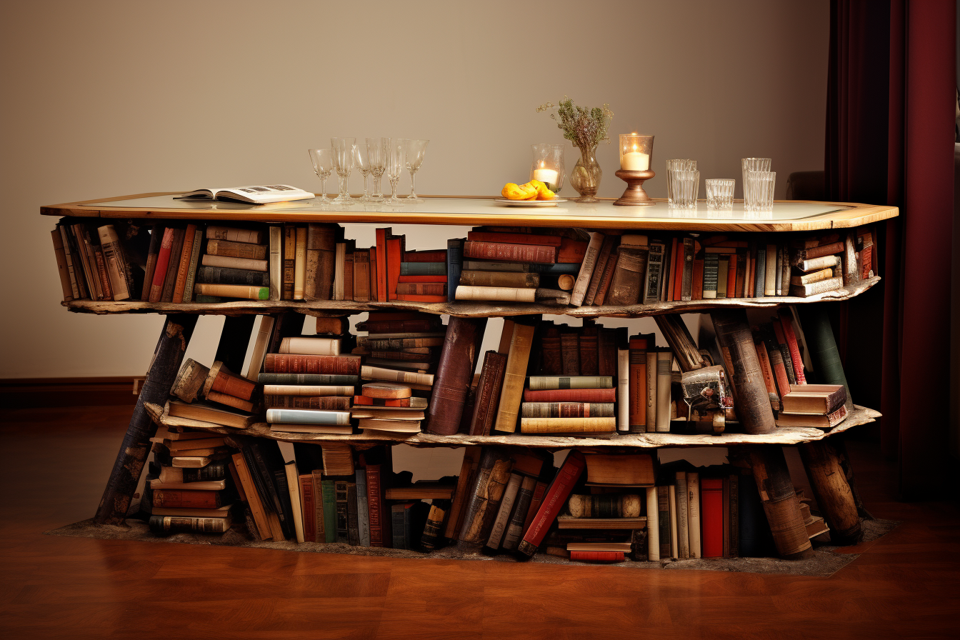 Modern bookshelf and table designs