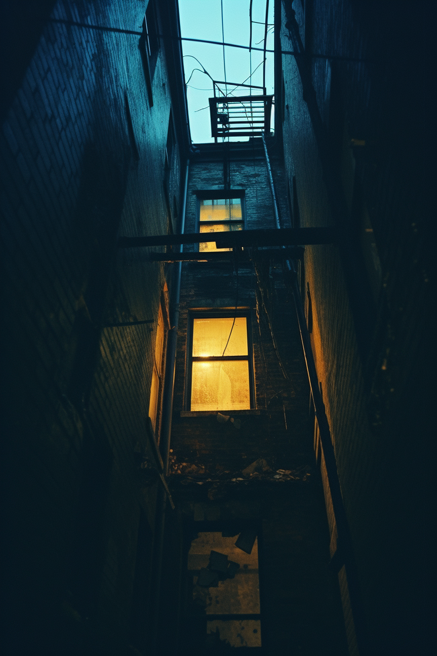 Charming Boston Alley Window Image