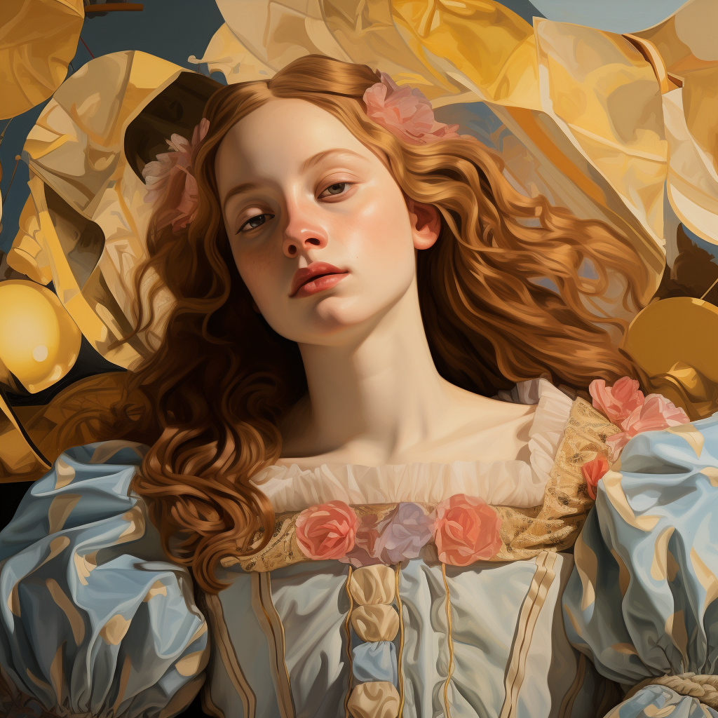 Digital artwork by Botticelli in the metaverse