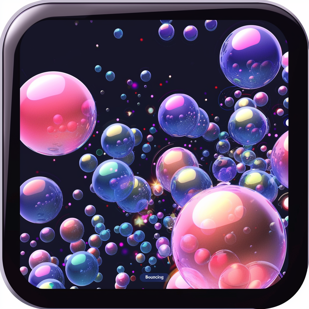 Colorful bouncing balls game