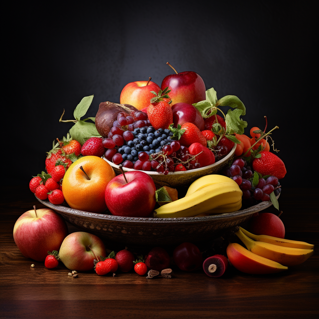 Assorted Fruits in a Bowl