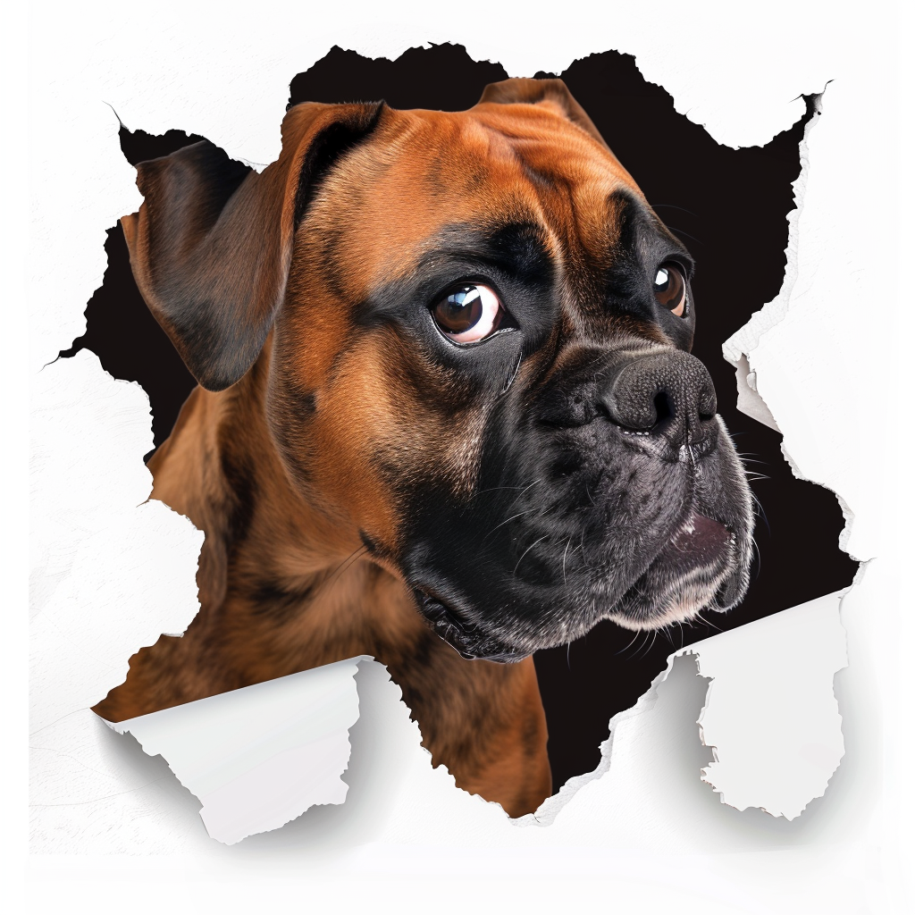 cute boxer malinois dog sticker