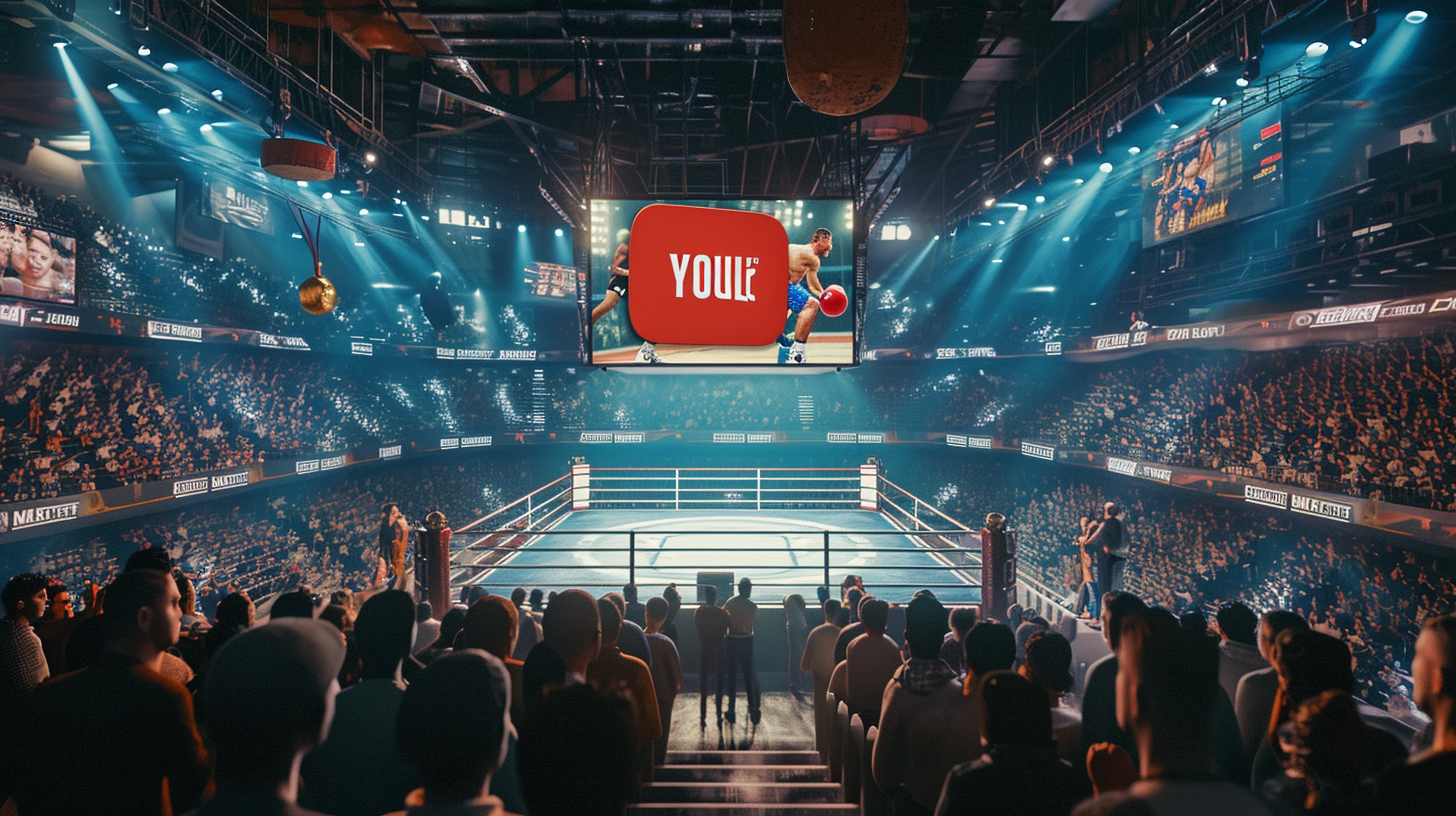 Boxing Ring Audience YouTube Logo