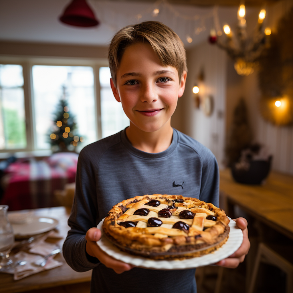 Boy Partying 11th Birthday Wonderful Pie