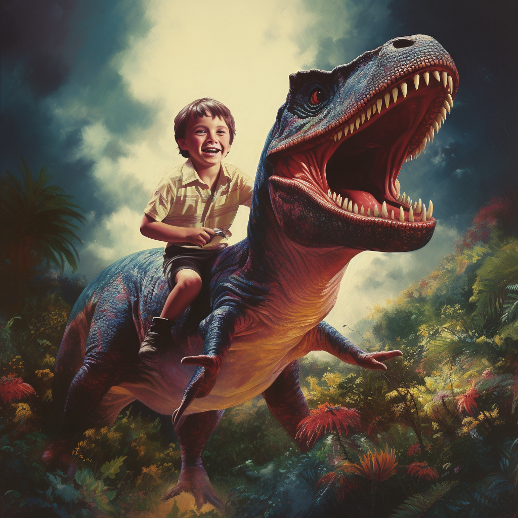 Exciting Dinosaur Adventure With Little Boy