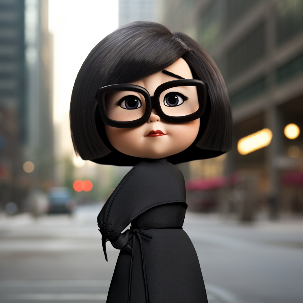 Brad Bird as Edna Mode's real photo