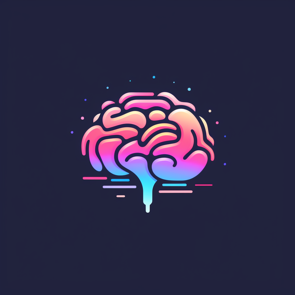 Simple design brain logo