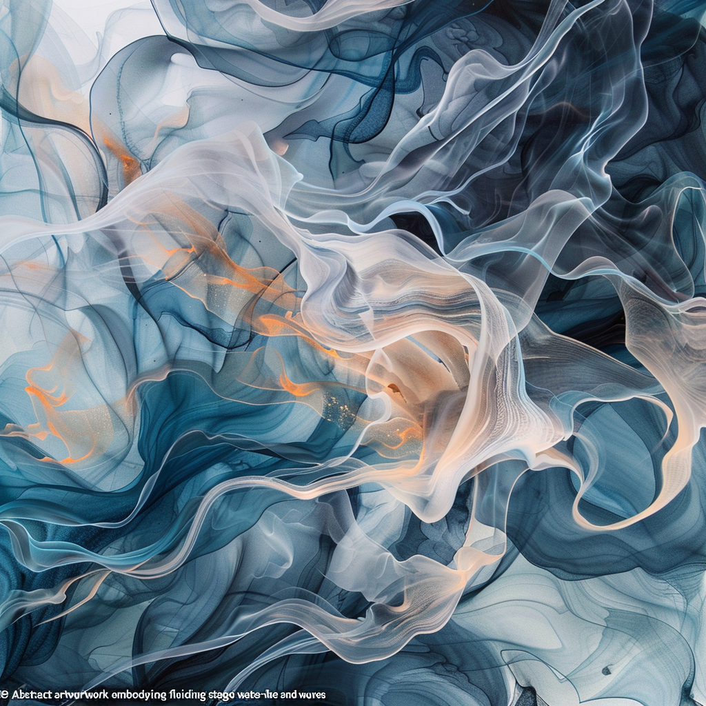 Abstract Innovation Waves Artwork Swirls