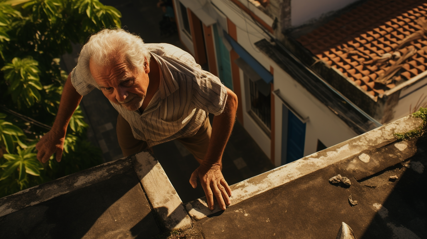 Photojournalism of an Old Man in Brasília