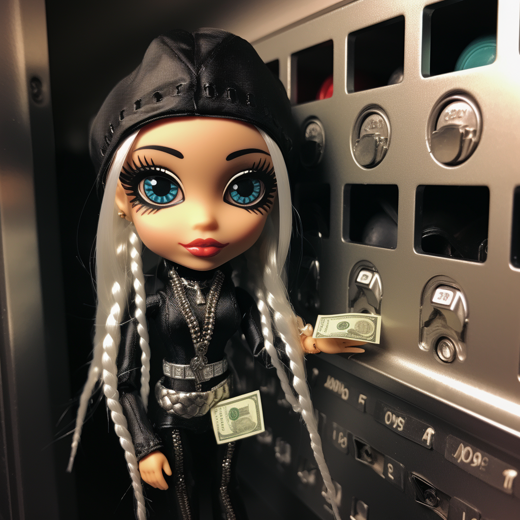 Bratz Doll Robbing Bank