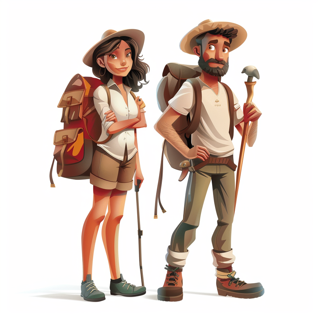 Female and Male Tourism Guides