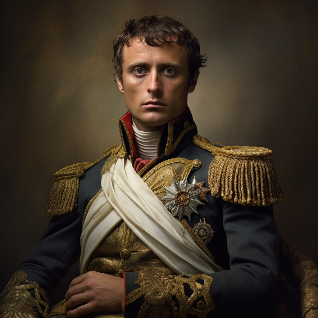 Realistic image of brave Napoleon