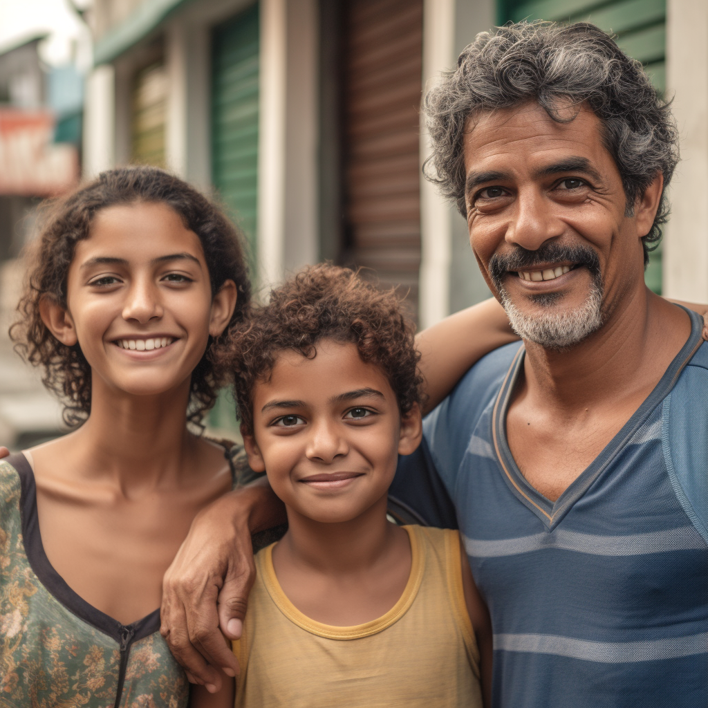 Brazilian Family with 2 Children