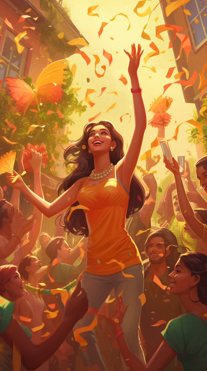 Colorful Brazilian June Festival Illustration